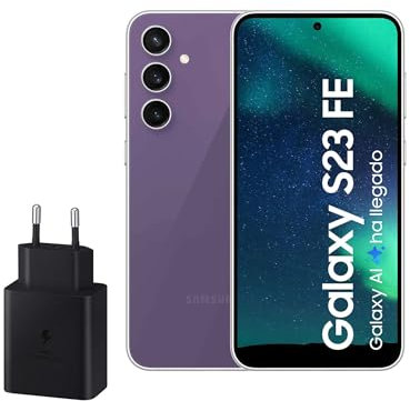 Samsung Galaxy S23 FE, 256 GB, Teléfono Móvil 5G con IA, Smartphone Android, Color Púrpura (Versión Española)
