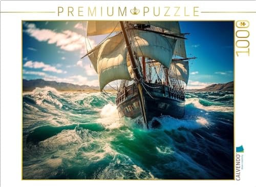 CALVENDO Puzzle In den Tropen - Segelschiff | 1000 Teile Lege-Größe 64 x 48 cm Foto-Puzzle für glückliche Stunden