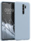 kwmobile Hülle kompatibel mit Xiaomi Redmi Note 8 Pro Hülle - weiches TPU Silikon Case - Cover geeignet für kabelloses Laden - Hellblau matt