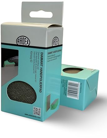 ARDEX Diamant Handpolierpad, Diamant Polieren Schleifschwamm zum zum Schleifen, Schleifen, Polieren und Scharfen Kanten von Beton, Glas, Stein, Granit, Marmor, 60# Körnung