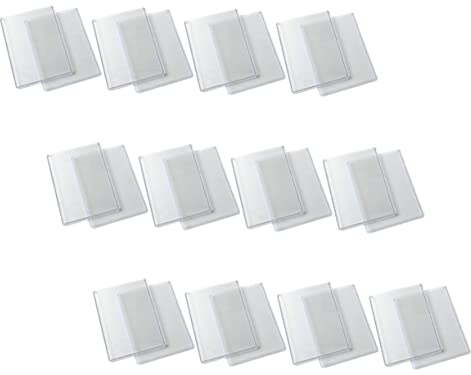 Doppelseitige Transparente Kartenhüllen aus Pvc 50 Stück Blau