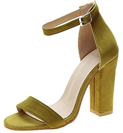 Sandali Fucsia con Tacco Sandali Donna estive con Tacco Largo e Basso Scarpe Stringate Donna Scarpe Donna comode Eleganti Infradito Donna con Zeppa Scarpe Donna Zeppa Rosa