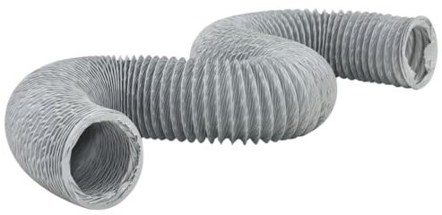 vidaXL Abluftschlauch, Flexschlauch mit Spiral-Design, Klimaschlauch für Gewächshaus Toilette Badezimmer, Lüftungsschlauch, PVC 6m Ø10cm