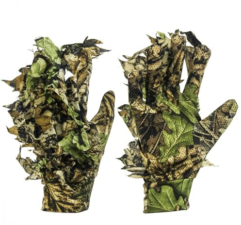 GUGULUZA 3D Camouflage Handschuhe Tarnung Jagdhandschuhe Tarnhandschuhe