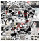 50 Stück Rock Band Punk Aufkleber, Classic Rock Sticker Pack für Erwachsene Cool Metal Punk Musik Aufkleber für Gitarre Laptop Skateboard (ROCK5)