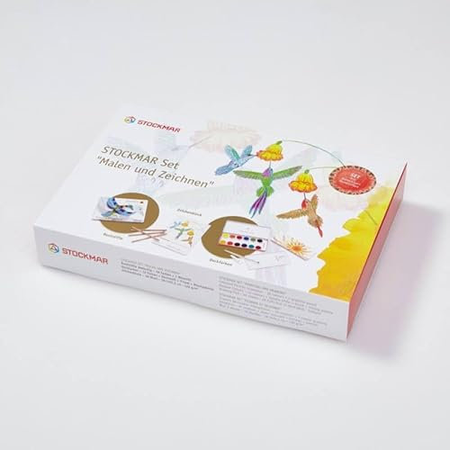 spielgezeug Stockmar Set Malen und Zeichnen - 19 Stifte, Deckfarbkasten, Zeichenblock, Buntstifte dreieckig f??r Kunst, 3+ Jahre, unisex