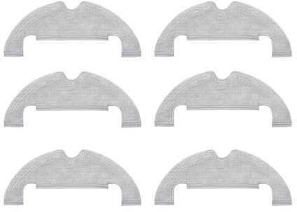 Tbrov Compatible con Xiaomi Robot Vacuum X10 Robot Piezas de aspiradora Cepillo Lateral Principal Filtro Hepa paño de fregona Bolsa de Polvo Accesorios de Repuesto(Clear)