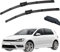 ZhangXD Escobillas limpiaparabrisas Delanteras para VW Golf MK7 VII 2012 2013 2014 2015 2016 2017 2018 2019 2020, Ventana Parabrisas Hojas de Repuesto para limpiaparabrisas