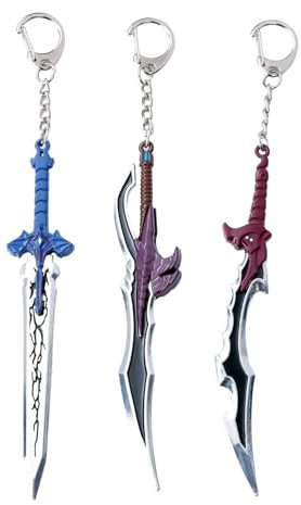 Set de 3 Porte-Clés Anime Solo Leveling - Clés Charmantes Kawaii, Cadeau pour Fans d'Anime (Multicolore)