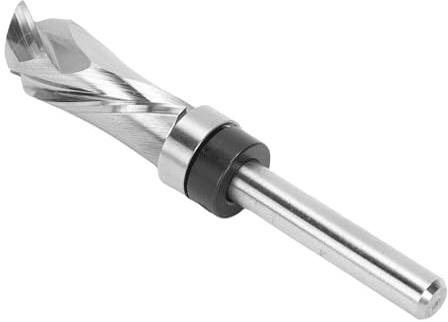 Badafaci Kompressionsfräser für Bündiges Trimmen, Spiral-Up-Down-Cut-Fräser aus Vollhartmetall mit Oberlager, 1/4-Zoll-Schaft, mit TAC-Beschichtung Zum Trimmen von Holz, MDF, Sperrholz