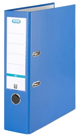 Elba Ordner A4, smart Pro, 8 cm breit, Kunststoff außen, blau