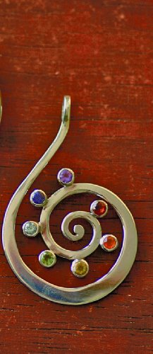 Chakra Kundalini-Anhänger 925 Silber 50 mm