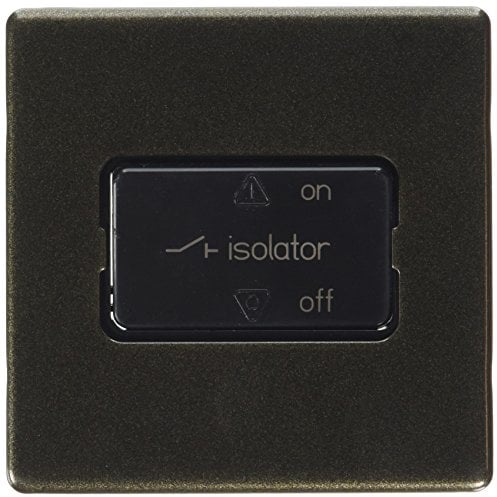 MK Aspect K24859ABSB 3-Pole Fan Isolator - Antique Brass