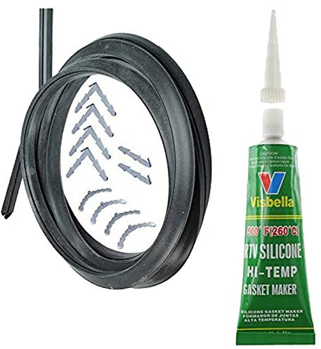 2.95m Cut to Size Door Seal + Silicone Glue for New World 3 or 4 Sided Oven Cooker (Rounded or 90º Clips)