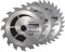 150mm x 20mm TCT Circular Saw Blades Pack of 3
