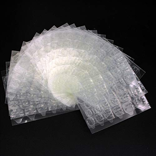 Ivtor Nail Adhesive Tabs, 20 Sheets (480pcs), Transparent, Waterproof, Variety Pack, Press-On Nail Adhesive Tabs