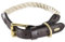 Embark Pets Country Dog Rope Collar - Braided Cotton and Leather Finish -Small, Medium, Large and Extra Large dog collar - Puppy Collars Durable and Strong Build for Training, Walking, Running