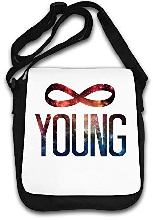 Forever Young Cosmic Infinity Deep Space Schultertasche