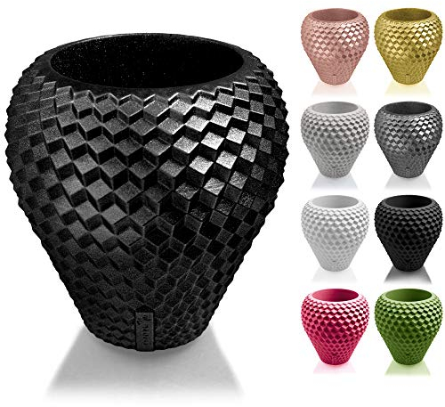 CONCRETTE Pot de Fleurs en Ciment, Cache-Pot en béton, cône Ø 10 cm, 17 Couleurs