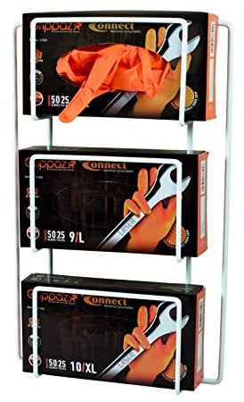 Connect 37308 Wall Mounted Glove Box Holder/Rack,White
