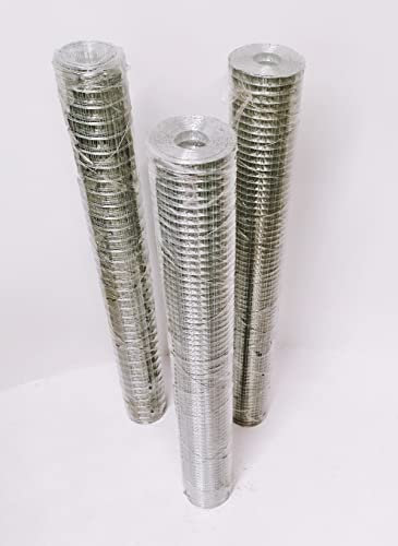 F&G Supplies 90cm (3ft) tall x 6m long 25mm square (1 inch x 1 inch) Galvanised aviary welded wire mesh for aviaries, hutches, pet runs ect