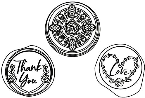 Sizzix 3-D Impresslits Prägefolder Wax Seals von Georgie Evans, 665006, Prägeschablone: PP-Kunststoff, Mehrfarbig, Einheitsgröße