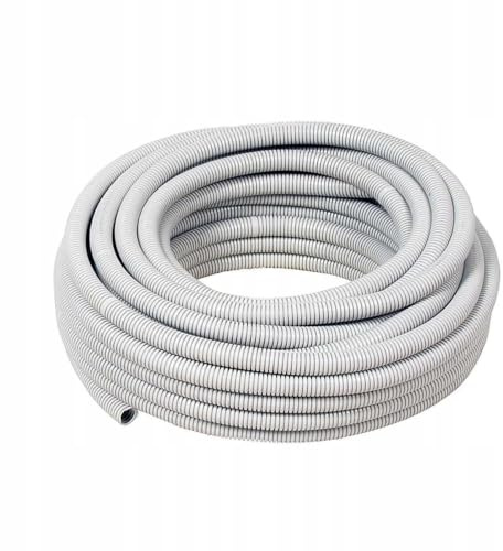 Flexibler kabelkanal leerrohr für kabel durchmesser M20/14, 25meter, mit leerrohr Zugdraht, Schutz des Stromkabels innen, Mindestdruckfestigkeit 320N