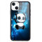 MAYCARI Cute Panda Phone Case Compatible with iPhone 13 6.1'', Hard Back Case with Soft TPU Bumper for Girls Children Women Protective Phone Case for iPhone 13