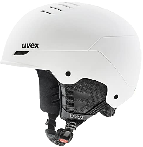 uvex Wanted - robuster Skihelm für Damen und Herren - individuelle Größenanpassung - Nackenwärmer - White matt - 58-61 cm