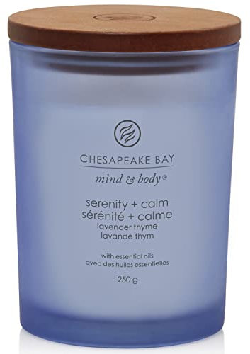 Chesapeake Bay Duftkerze | Serenity + Calm Aromatherapie-Kerze, mittlerer Tumbler | Brenndauer: bis zu 57 Stunden | Mind & Body Kollektion