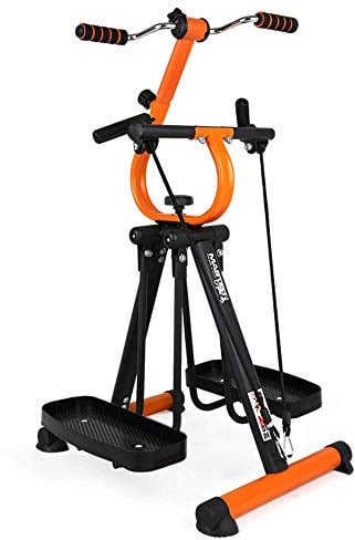 JYCCH Faltbarer Air Walk Trainer Fitness-Übungs-Ellipsentrainer Stepper Glider für Fitnessstudio Home Office - Fitness-Reha-Ausrüstung mit einstellbarem Widerstand - Heimtrainer für Seni