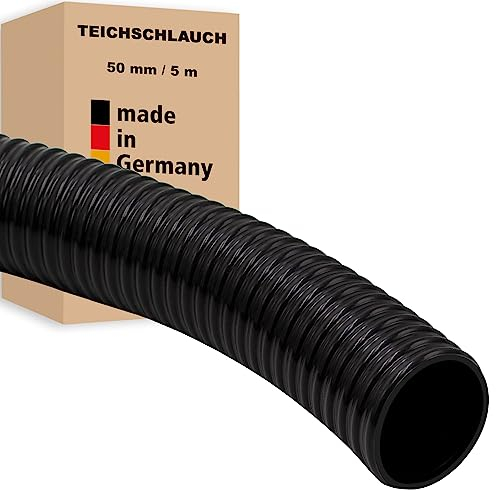 Teichschlauch - 50 mm (2) 5 m - Pumpenschlauch Förderschlauch Spiralschlauch Pumpen Druckschlauch Saugschlauch - Made in Germany