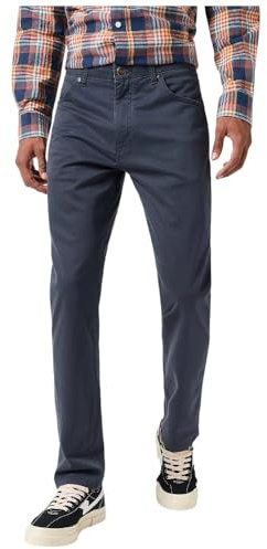 Wrangler Men's Larston Pants, Dark Navy, 34 W/30 L