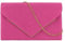 MilyaDE Damen Kunst Wildleder Clutch Abendtasche, Braut Handtasche Hochzeit Party Unterarmtasche Umhängetasche Schultertasche mit Schulterkette, Rosarot