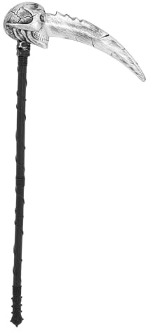 jojofuny Halloween Sichel Requisit: Plastik Spielzeug Sense Für Kostümpartys Realistische Dekoration - 83cm Simulierte Sensen Für Gruselfeste Cosplay Sicheres Zubehör Für Halloween-Events