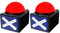 BUYVIKAY Spiel Antwort Buzzer mit Sound -Spiel Show Buzzer- Spiel Buzzer mit Lichtern und Quiz Got Talent Buzzer Familie feud Spiel mit Buzzer Buzzer für Klassenzimmer (2 Pack)