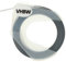 vhbw 1x 3D Prägeband-Schriftband-Kassette kompatibel mit Dymo Junior Embosser Home S0717900 Etiketten-Drucker 3m x 9mm Weiß auf Schwarz