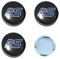 WxsYFFS Radkappen Nabendeckel Radnabenkappen 4 Stück 54mm Kompatibel mit für Ford RS Fiesta Focus Fusion Mondeo Decorative Sticker ABS Verbundmaterial Nabenmittenkappe,B