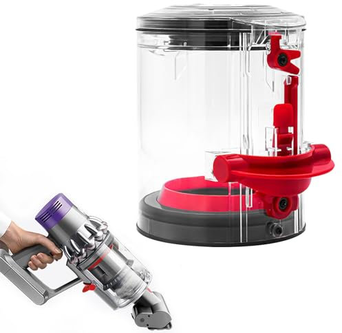 Dust Bin for Dyson V10 SV12, Dust Bin Replacement, Dust Container for Dyson V10, Large Trash Container, Bin Cup for Dyson V10 SV12 Absolute Animal hoover, washable Dust Bin, part number 969509-01