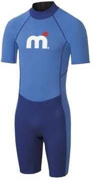 Mistral Herren Neopren Shorty, Wassersport Anzug zum Stand-Up Paddling, Surfen, Schwimmen (Blau-Navy, M)