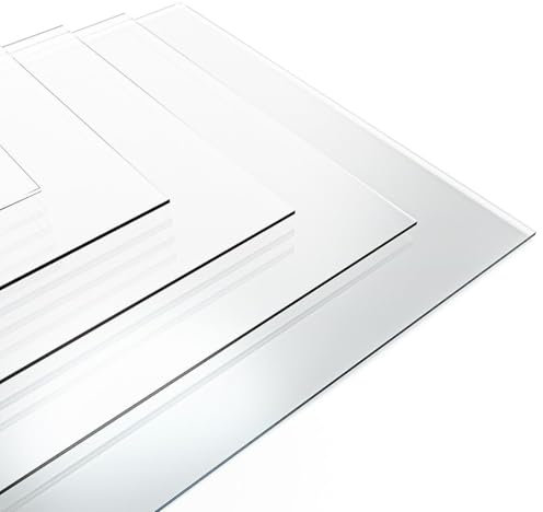 Pack de 10 planchas de metacrilato transparente de 3 mm, 30x20 cm, para grabado y corte láser