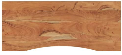 Kangmusi Schreibtischplatte 120x50x2,5 cm Rechteckig Massivholz Akazie, kangmusi370166