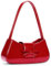 GETERUUV Umhängetaschen für Damen, Lackleder, Rot, Kokette Schleife, Geldbörse, Y2k, kleine Umhängetasche, Mini-Clutch, Geldbörse, Handtasche, Rotes Lackleder