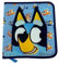 Cefa Toys Estuche Fluffy Bluey, cara de Bluey suave, 23 piezas, bloc de actividades.Apto para niños a partir de 3 años.