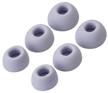 6 Piezas de Almohadillas de Silicona para Redmi Buds 6 Pro/5 Pro - Fundas de Repuesto Suaves para Auriculares (Tallas S/M/L) (Morado)
