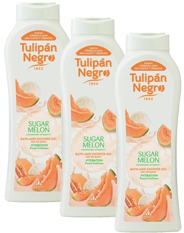 Tulipán Negro Tulipe noire, gel Sugar Melon, Hydratant Doux Frescor, 650 ml (Lot de 3)