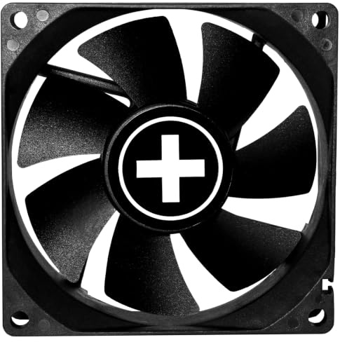 Xilence XPF80.B.PWM 80mm leiser Gehäuselüfter, 4PIN, einfacher Einbau, 350mm Kabellänge, Hydro Bearing, mit PWM-Funktion, guter Luftdurchsatz und kühlender Airflow im Office/Server PC/Gaming PC