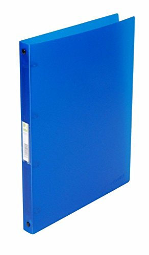 Q-Connect Ringbuch A4, 4-Ring, 16mm transluzent blau