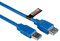 rhinocables - USB 3.0 Extension Cable | 5Gbps Data Transfer | Durable 10 Pin 28 AWG Design | Compatible With USB 2.0, 1.1 Devices | Extension Functionality, Blue, 2m