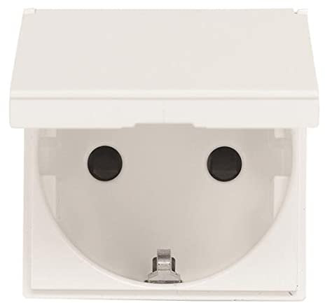 Niessen - n2288.1bl base enchufe 2p+t c/tapa zenit blanco Ref. 6522005133